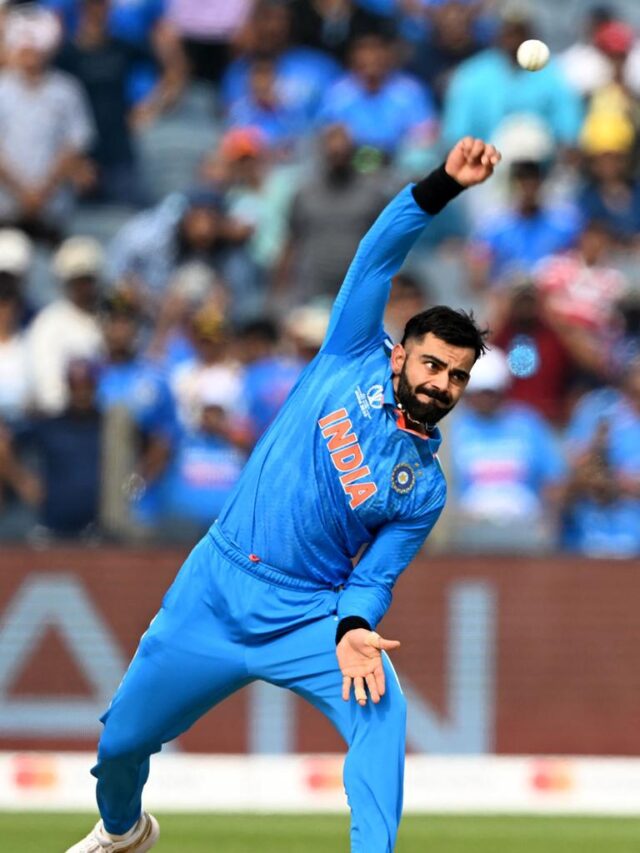India Goes Completely Crazy when Virat Kohli Bowls in an ODI for the First Time in Six Years.