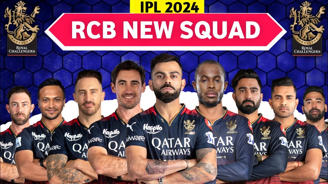 IPL 2024 RCB Team Players List, Squad, Captain, Coach, Retention, Released List Royal Challengers Bangalore Team Squads IPL 2024