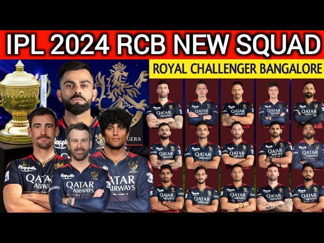 IPL 2024 RCB Team Players List, Squad, Captain, Coach, Retention, Released List Royal Challengers Bangalore Team Squads IPL 2024